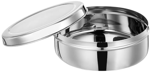 Image of BLeaf Stainless Steel- Single Container Lunch Box /Tiffin Box Without Clip-Food Grade 1 Tier (700ml)