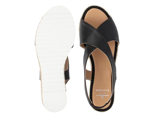 Image of Aquatalia Women's Adelina, Sandals, Heel, Casual, Elastic, Round Toe, Rubber Outsole