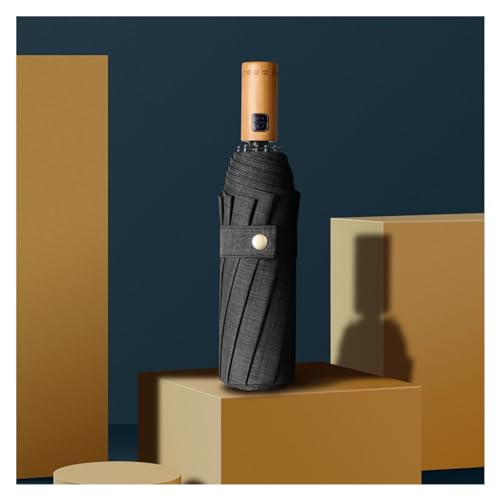 RENEESME Umbrellas For Rain Automatic Folding Double Business Umbrella Men's Umbrella Wooden Handle Umbrella Strong Umbrella For Wind And Rain(D)