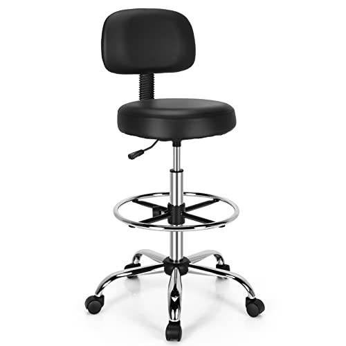 COSTWAY Drafting Chair, Black