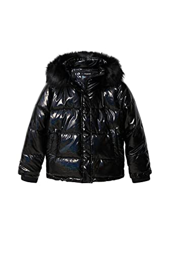 Desigual Acolchado Saturno 2000 Negro Muchachas