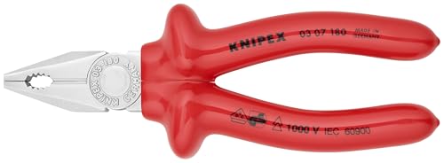Alicates Lineman Knipex evitan deslizamientos al sujetar y cortar cables 2