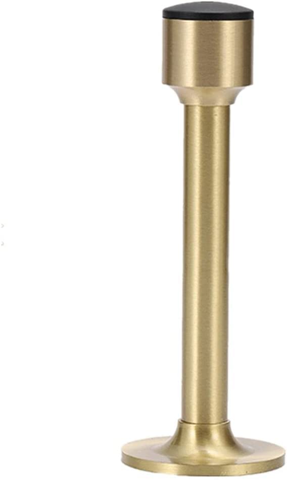 Tope de puerta anticolisión de cobre dorado con acabado premium de 105 mm de longitud