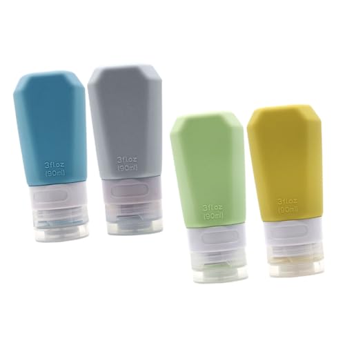 VINTORKY シリコン製トラベル装瓶 色入り 軽量漏れ防止 シャンプーローション容器 携帯便利 出張旅行用