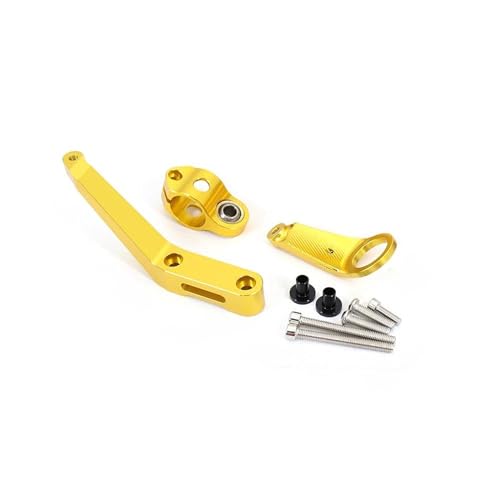 HZBHD Kit De Soporte De Montaje del Soporte del Amortiguador Estabilizador De Dirección De Motocicletas para H&Onda CBR929RR CBR 929 RR 929RR 2000-2001 Dirección Estabilizador de Amortiguador(Oro)