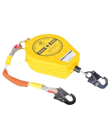 Height Safety Device-118ft-196.8ft Fall Protection Retractable With Steel Cable-Fall Protection Abseiling Device For Roofing And Working At Height, Climbing Safety Device(150kg(5m))