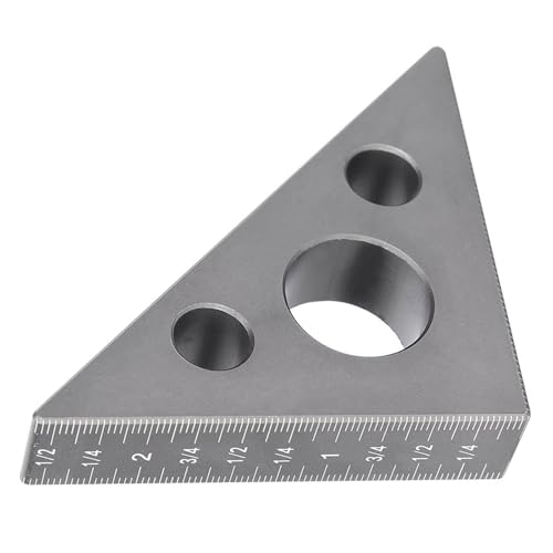 Ruler Aluminum Alloy 45/90 Degree Frosted Right Angle Gauge for Woodworking, and EasytoUse Tool