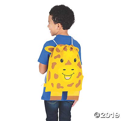 Fun Express Jungle Animal Drawstring Bags (12 Pack)2