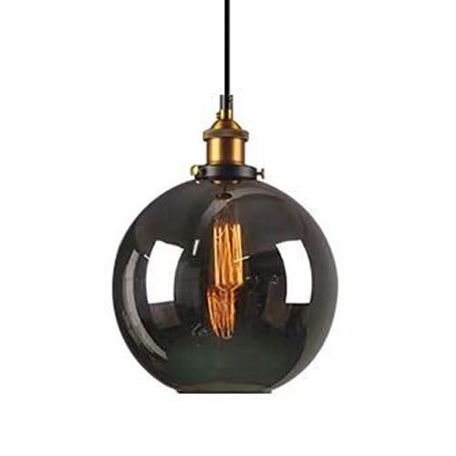 Suspension ronde personnalisée en verre minimaliste avec douille E27