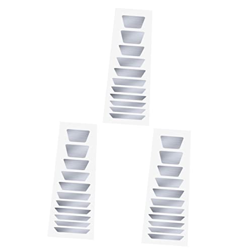 COSMEVIVI 3pcs Guitar Fretboard Stickers Trapezoid Decals Easy Peel off Guitar Fingerboard