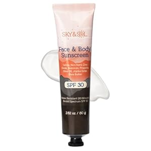 Natural Mineral Sunscreen SPF 30 3 oz: Natural Tallow & Zinc Oxide, Reef Safe, Water Resistant, Fragrance-Free, Non-Greasy Formula for Face and Body