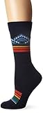 Pendleton Women's Merino Wool Crew Socks, Jacquard-Blue, Medium (Fits Shoe Size 6-10/ Men's Shoe Size 5-9)