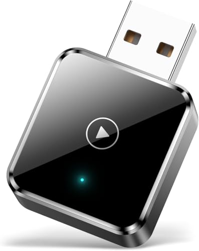 Mini CarPlay Wireless Adapter for iPhone - Wireless CarPlay Dongle Box, Converts Wired CarPlay to Wireless, Plug and Play Wireless Adapter for Apple CarPlay, Compatible with iPhones Running iOS 12+