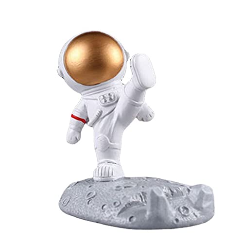 Carino Resina Astronauta Titolare Cellulare Supporto Del Basamento Del Desktop Decor