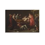 ADovz Poster Derniers mots de l'empereur Marc Aur�le par Eug�ne Delacroix Gifts Peinture sur toile D�coration murale D�coration moderne 20 x 30 cm