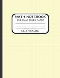  MATH NOTEBOOK 4X4 QUAD-RULED PAPER: Graph Paper Notebook 8.5 x 11 for Math, Science, Drawing and Engineering School/College Students, Kids to Adults