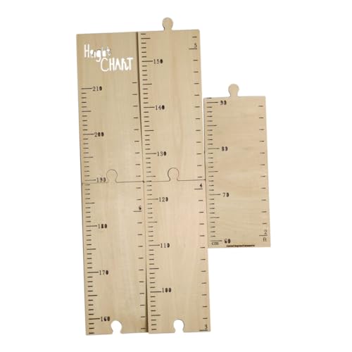 ERINGOGO Height Measurement Ruler Wooden Growth Chart for Adhesive Wall Decor Easy to Install for Nursery and Bedroom Capture Growth Moments