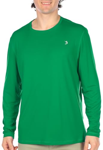 Reel Legends Mens UPF 50+ Solid Reel-Tec Long Sleeve Shirt X-Large Dark Green