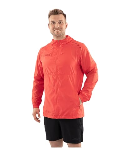 JAKO Unisex Lightweightjacke Light Flow, coral, XL – Ansicht 2