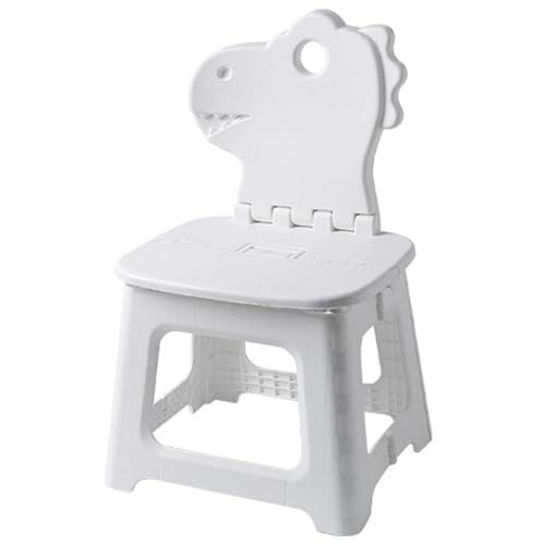 Silla para niños pequeños, Silla Plegable para niños Taburete de plástico Plegable de plástico Pesado con Soporte de Dinosaurio con Mango Incorporado para la Cocina de la Sala de Estar, baño, plegami