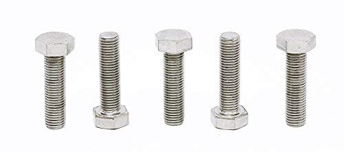Image of (5pcs) BelMetric M8X1.0X30 A2-70 Stainlesss Steel Metric Fine Threaded Hex Tap Bolts DIN 961 for Automobiles, Motorcycles and Watercraft BR8X1.0X30SS