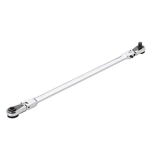 Ezred 4S12L Silver Combination Stick Flexible Dual Ratchet With 1/4" Square Drive & Magnetic Bit Drive #TOP1