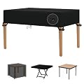 UERRYRS Outdoor Furniture Cover Waterproof 84 x 28 x 4 inch/LxWxH General Purpose Outside Dining Table and Chair Set Covers Anti-UV Patio Sectional Couch Cover 210x70x10 cm, Black