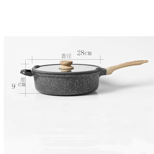 Wok de piedra antiadherente resistente al calor miniatura 5