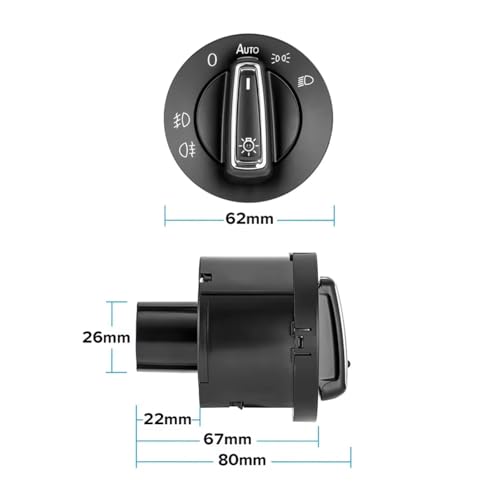 Interruptor de control de faros delanteros automáticos Passat Tiguan 4