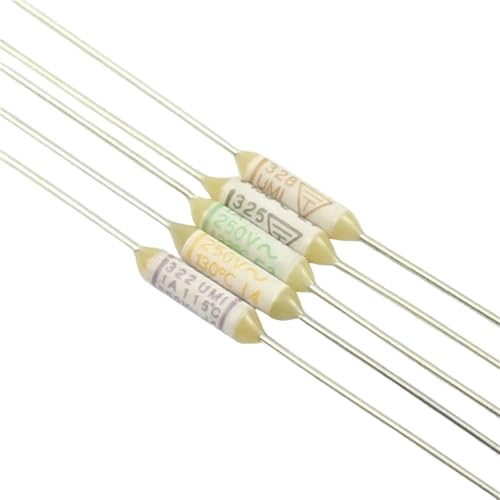 Fusible thermique TF 1A 250V axial 115°C pour appareils électroménagers 5 pièces