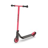 Chillafish Stunti Lightweight Stunt Scooter with Integrated Brake, 360° Handlebar Turning, Extra Wide Handlebar, Coral