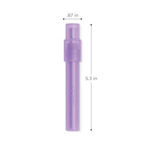 Pitillo reutilizable ZOKU Jumbo de silicona morado miniatura 3