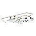 Whiteline BRR10Z Rear Stabiliser Bar 18mm Heavy Duty Blade Adjustable Renault Clio II Box/III 1998-2012