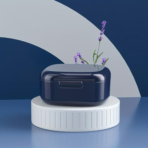 Estojo dental à prova d'água e resistente à umidade, organizador de bocal ortodôntico, estojo de armazenamento odontológico, portátil, criado azul safira