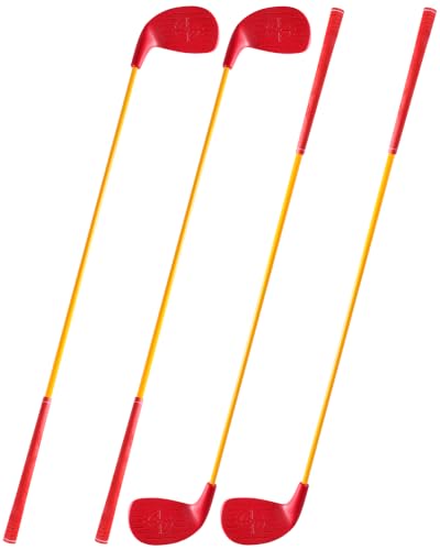 Backyard Golf Clubs 4 Pack Red Oversize Heads 36" Carbon Shaft Outdoor - image 1