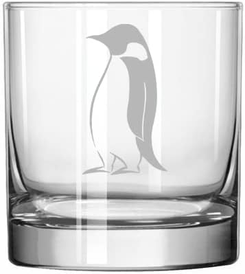 11 oz Rocks Whisky Highball Glass Emperor Penguin