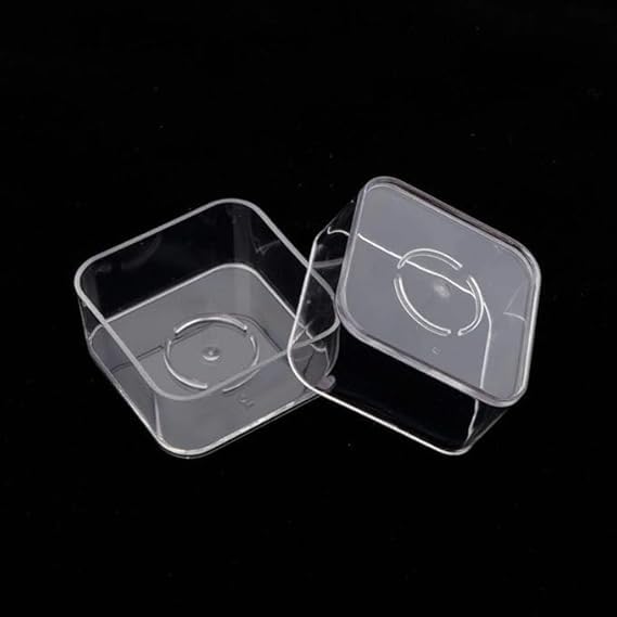 Amazing Plastic Acrylic Round Square Tealight Empty Cups for Candle Making | Pack of 25 Cups + 25 Wicks | Tea Light Candle Holders | Candle Mold | Empty Tealight Containers Mould for DIY Candle Making-picture-24