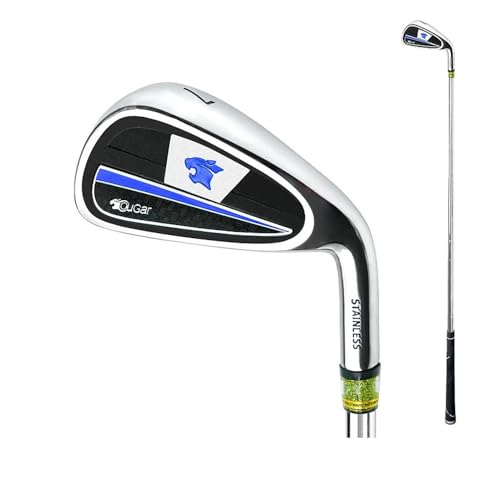Club de Entrenamiento de Hierro #7 para Hombres, Eje de Carbono de Acero de la Mano Derecha, Herramienta de práctica de Ayuda de Swing de Golf Unisex para Deportes al Aire Libre