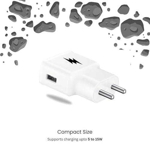 Image of Original 18W Fast USB Charger Compatible with Iqoo Z6 Lite 5G & Z6 5G White with 6 Months Warranty