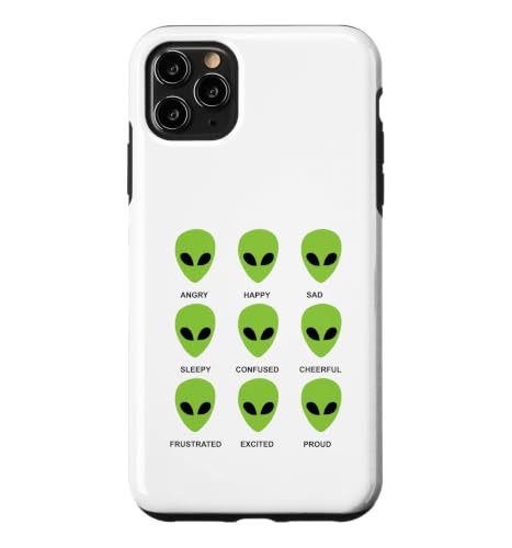 Alien Emotions Funny Alien ���[�h�`���[�g �G�C���A������ �X�}�z�P�[�X iPhone 11 Pro Max �p