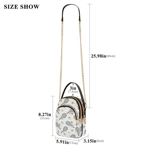 Image of MCHIVER Golf Crossbody Bag for Women Cell Phone Purse Wallet with Removable Chain Shoulder Handbag