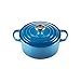 Le Creuset Evolution Cocotte con Tapa, Redonda, Todas Las Fuentes de Calor Incl. inducción, 2,4 l, Hierro Fundido, Azul(Marseille), 20 cm