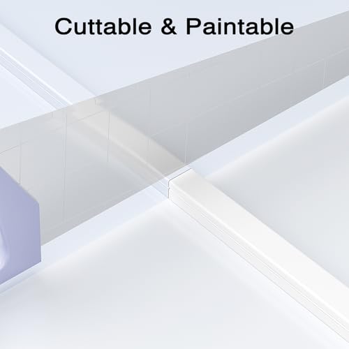 Delamu Cord Hider Wall, 63in Cord Covers for 1 Wire on Wall, Premium Cable Hider Wire Covers for Cords, Self-Adhesive Cable Cover Management, Easy Set-up Wires Hiders for TV, W0.55 H0.4in, White