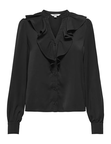 Top col en V ONLY Onlthalia noir XS, la solution fluide pour affiner votre silhouette