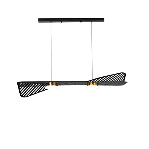 Plafonnier lustre LED moderne en fer forgé au design minimaliste et épuré