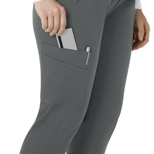 Carhartt Force Essentials Women's Maternity Jogger Scrub Pant, Pewter, XL - image 8