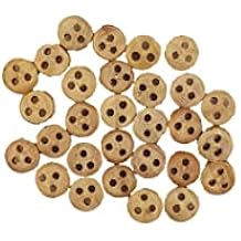 GAWEGM Ship Model Building Kit Accessory - 20pcs Wooden Deadeye Ancient Sailing Boat Model Accessories Ship Model Pulley 6mm