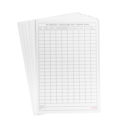 UDPARSCO 20-Pack Golf Scorecards