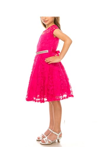 iGirlDress Little Girls Floral Lace Flower Girls Dresses Plum Size 2