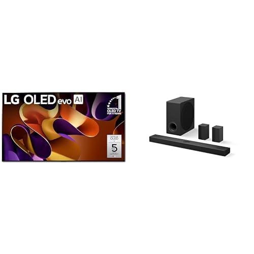Image of LG 97 inch Class OLED evo G4 4K Smart TV Bundle with 5.1.3ch Dolby Atmos Soundbar and Wireless Rear Speakers